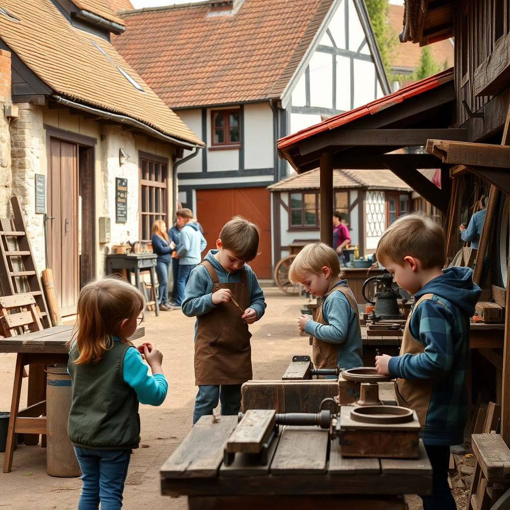 Heritage event offers children chance to try old trades